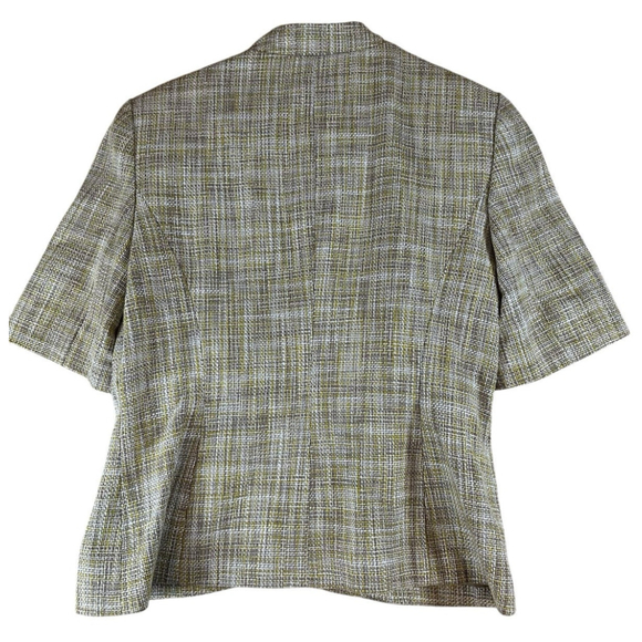 The Limited Collection MEDIUM Green Gold Tan Jacket Blazer Textured - Picture 6 of 13